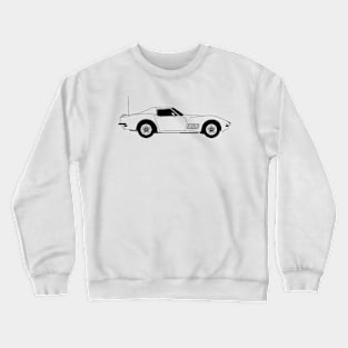 Stringray 69 Black Outline Crewneck Sweatshirt